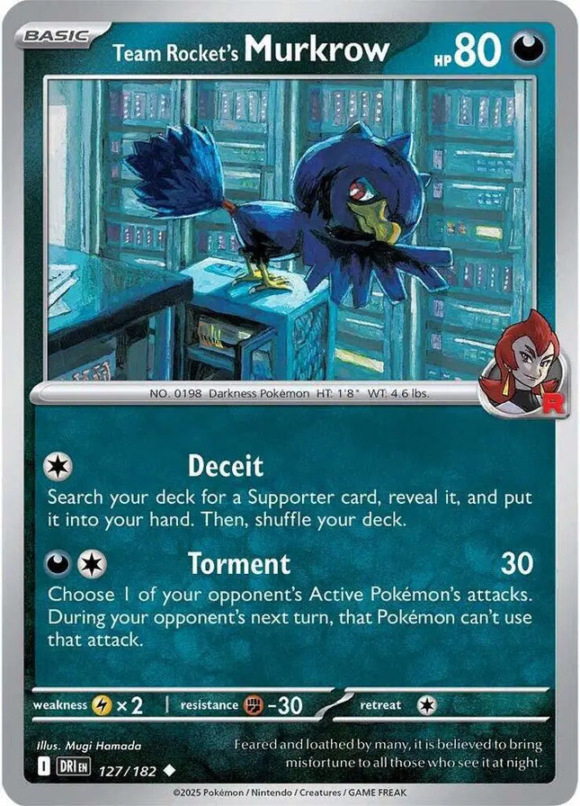 Team Rocket's Murkrow Uncommon • 127/182 Destined Rivals
