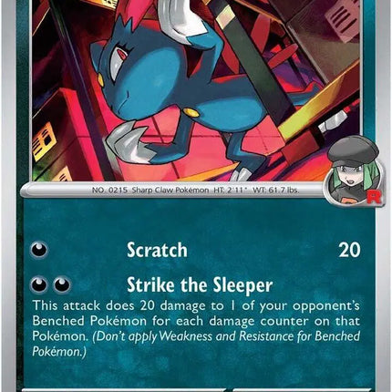 Team Rocket's Sneasel Rare • 128/182 Destined Rivals Reverse Holofoil