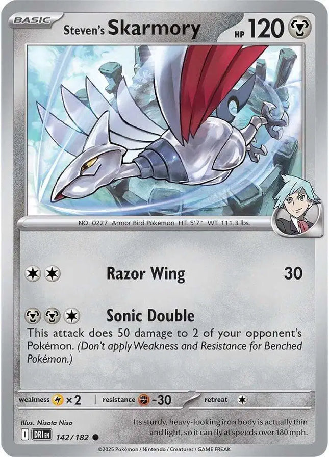 Steven's Skarmory  Common • 142/182 Destined Rivals Reverse Holofoil
