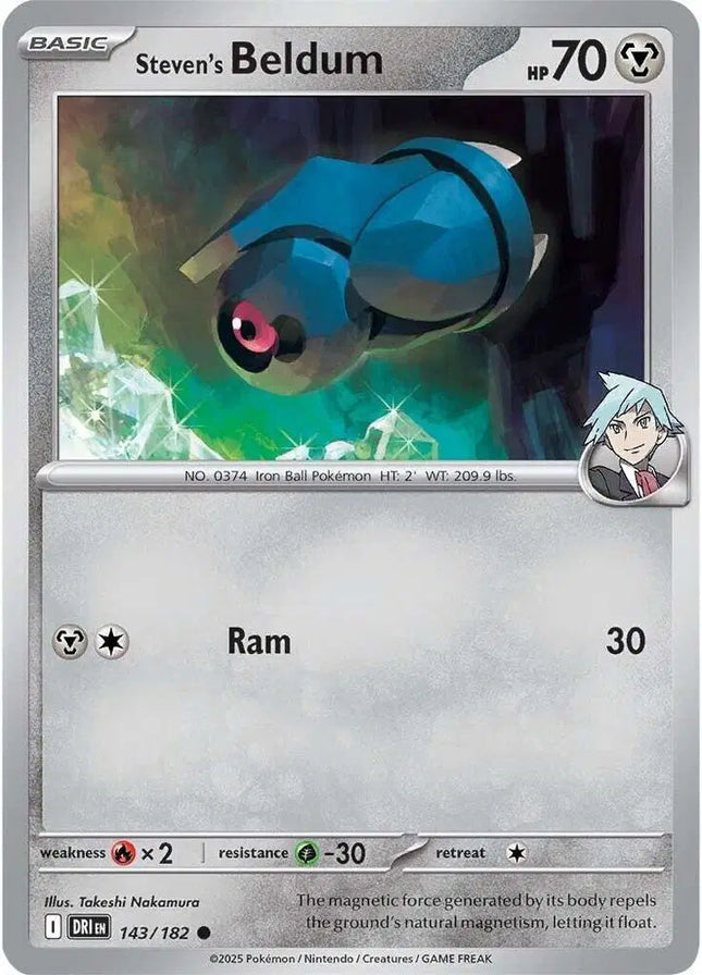 Steven's Beldum Common • 143/182 Destined Rivals Reverse Holofoil