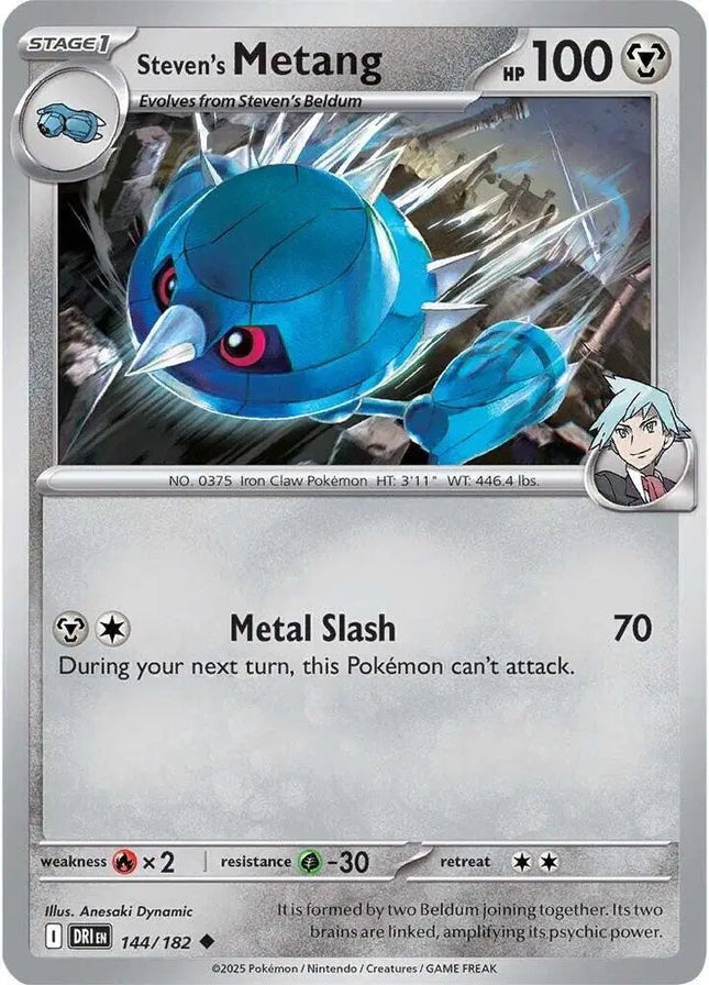 Steven's Metang Uncommon • 144/182 Destined Rivals Reverse Holofoil