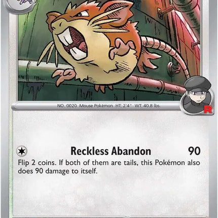 Team Rocket's Raticate Common • 148/182 Destined Rivals