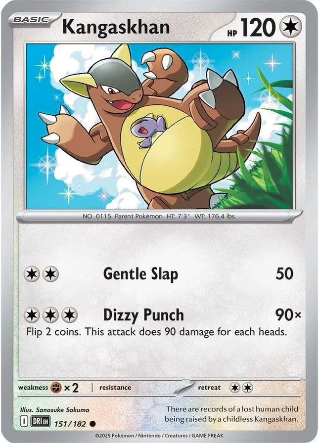 Kangaskhan Destined Rivals Common 151/182 Reverse Holofoil