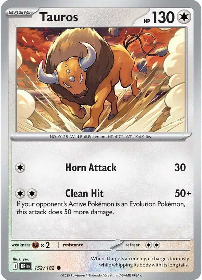 Tauros Common • 152/182 Destined Rivals Reverse Holofoil