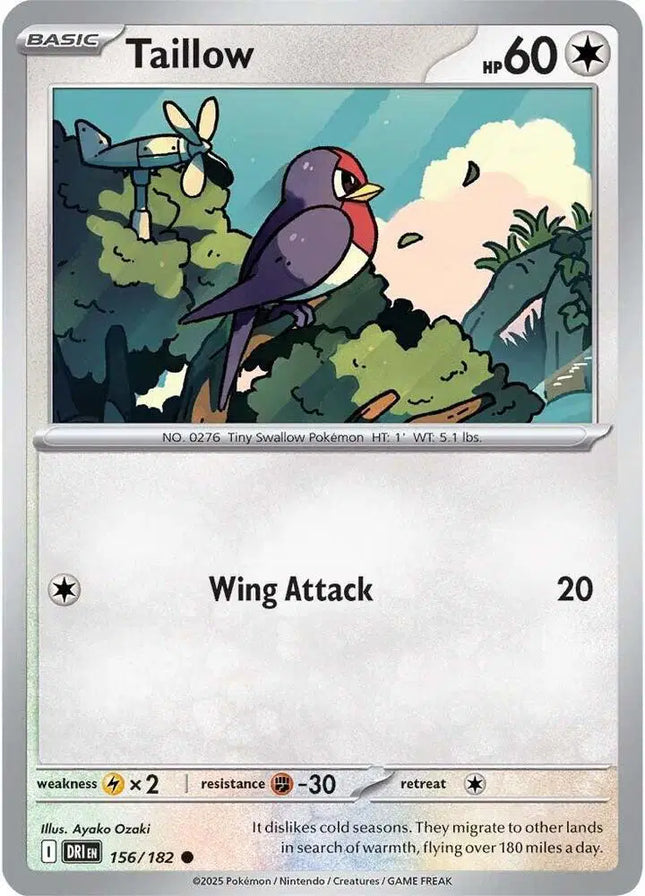 Taillow Common • 156/182 Destined Rivals Reverse Holofoil