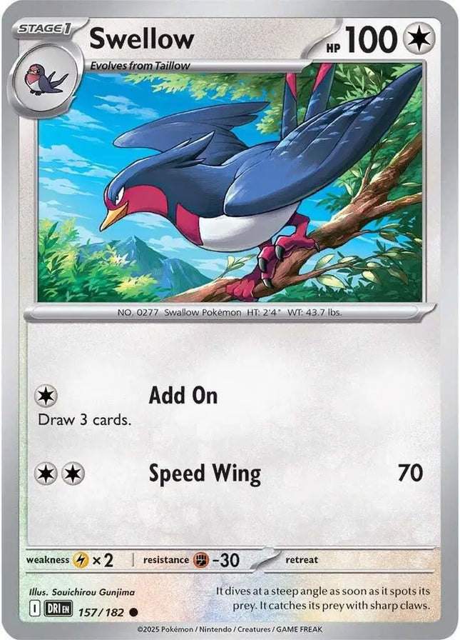 Swellow Common • 157/182 Destined Rivals