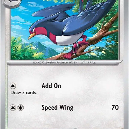 Swellow Common • 157/182 Destined Rivals Reverse Holofoil