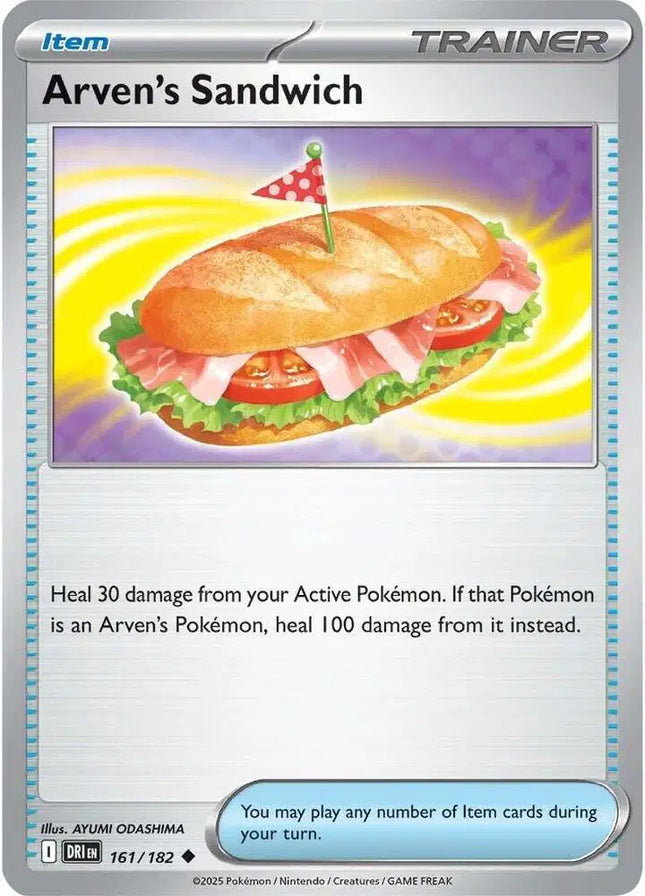 Arven's Sandwich Uncommon • 161/182 Destined Rivals Reverse Holofoil