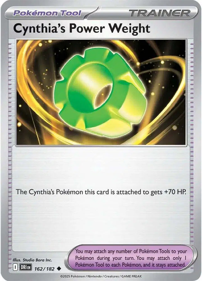 Cynthia's Power Weight Uncommon • 162/182 Destined Rivals Reverse Holofoil