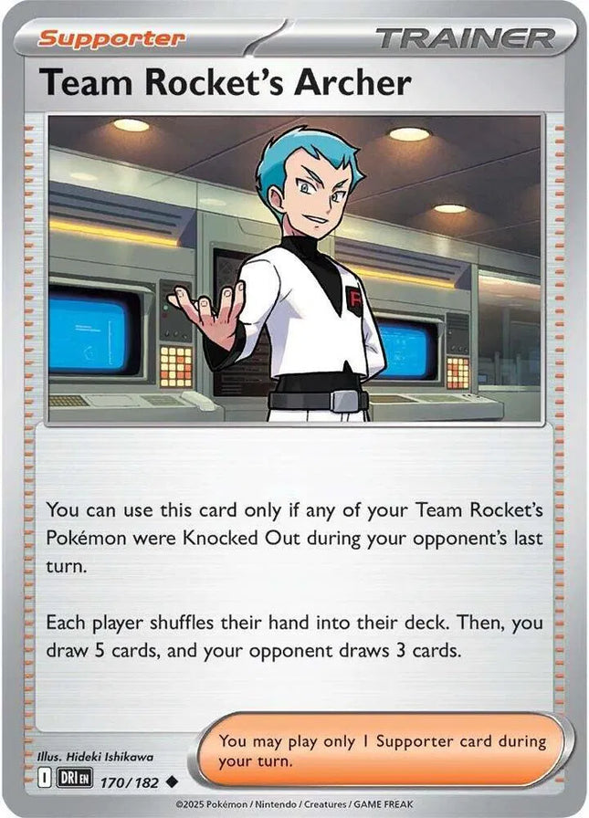 Team Rocket's Archer Destined Rivals Uncommon 170/182 Reverse Holofoil