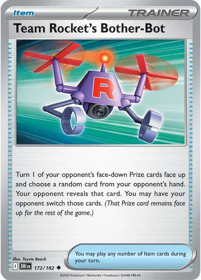 Team Rocket's Bother Destined Rivals Uncommon 172/182 Reverse Holofoil