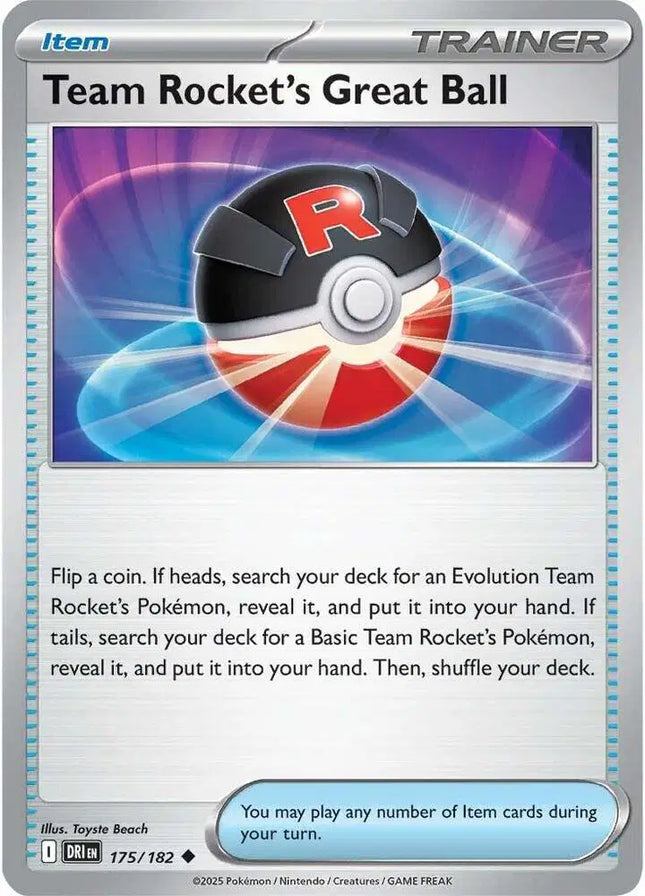 Team Rocket's Great Ball Uncommon • 175/182 Destined Rivals