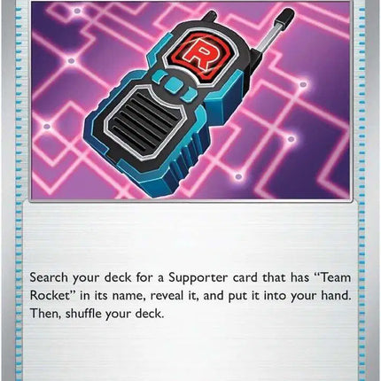 Team Rocket's Transceiver Uncommon • 178/182 Destined Rivals