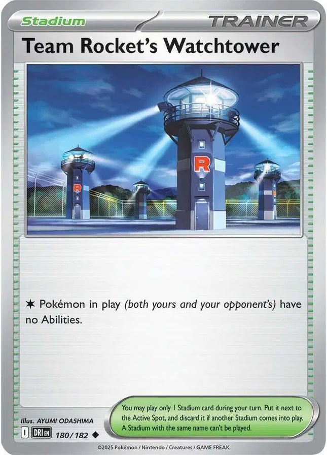 Team Rocket's Watchtower Uncommon • 180/182 Destined Rivals