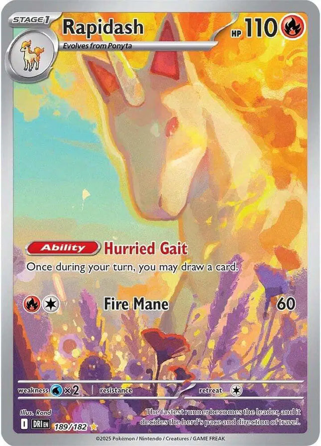 Rapidash Illustration Rare • 189/182 Destined Rivals