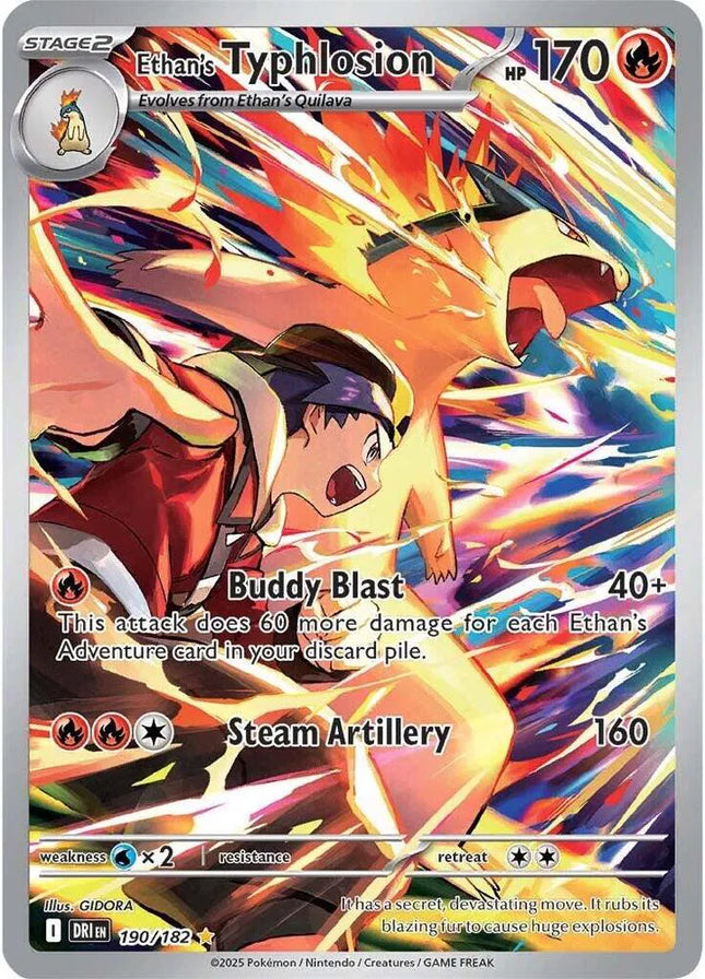 Ethan's Typhlosion Destined Rivals Illustration Rare 190/182