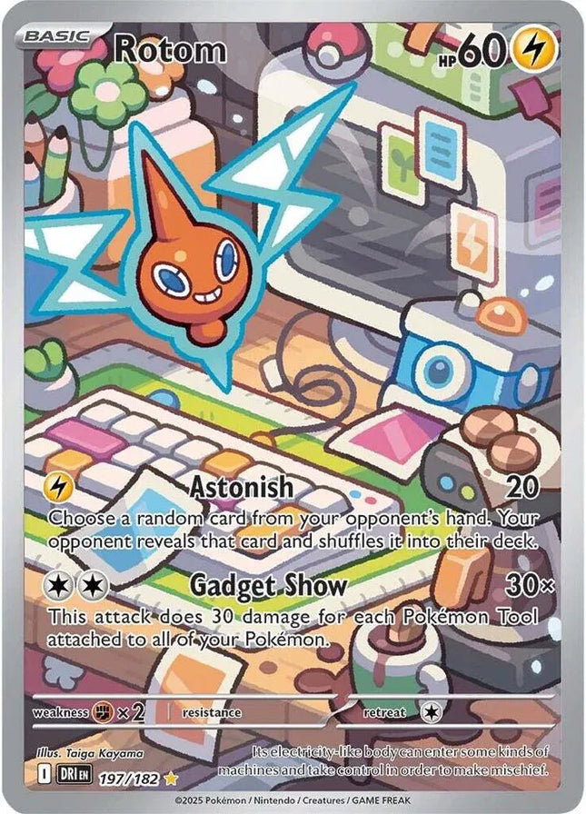 Rotom Destined Rivals Illustration Rare 197/182