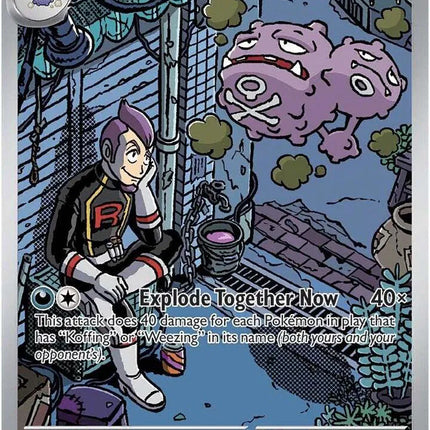 Team Rocket's Weezing Destined Rivals Illustration Rare 199/182