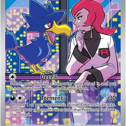 Team Rocket's Murkrow Destined Rivals Illustration Rare 200/182