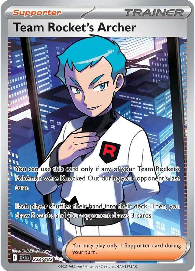 Team Rocket's Archer Ultra Rare • 223/182 Destined Rivals