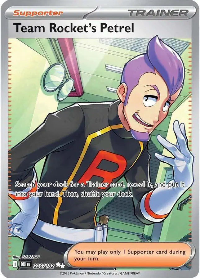 Team Rocket's Petrel Ultra Rare • 226/182 Destined Rivals