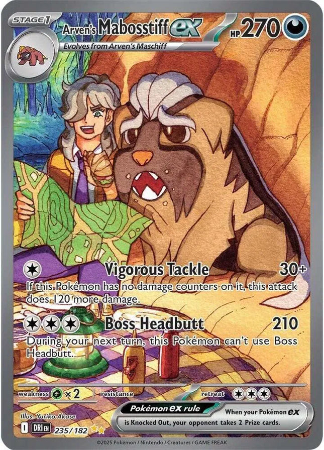 Arven's Mabosstiff ex Destined Rivals Special Illustration Rare 235/182