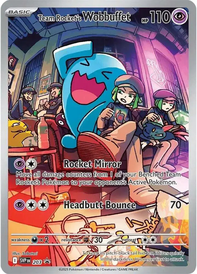 Team Rocket's Wobbuffet Promo • 203 Scarlet & Violet Promo
