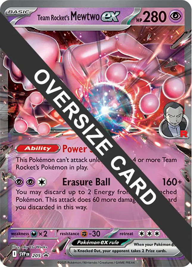 Team Rocket's Mewtwo ex • Promo • 205 Jumbo Cards