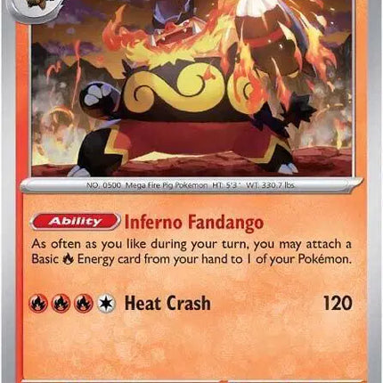 Emboar Rare • 013/086 White Flare Reverse Holofoil