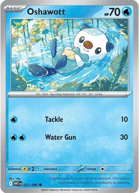 Oshawott Common • 021/086 White Flare