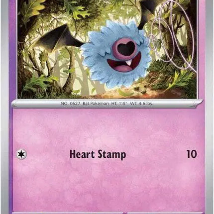 Woobat Common • 036/086 White Flare Reverse Holofoil