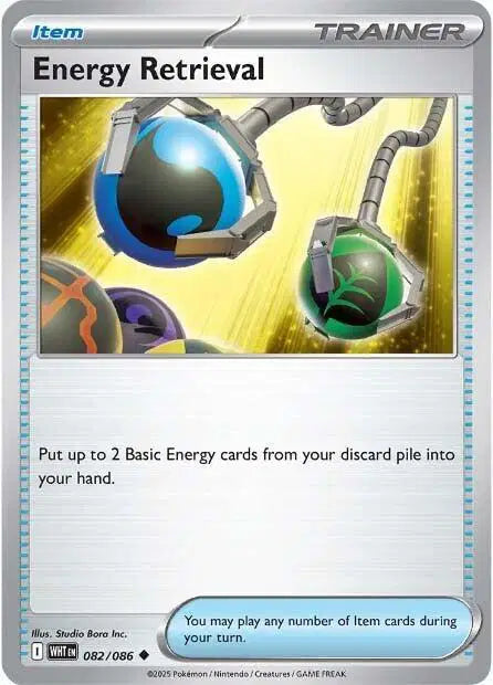 Energy Retrieval Uncommon • 082/086 White Flare Reverse Holofoil