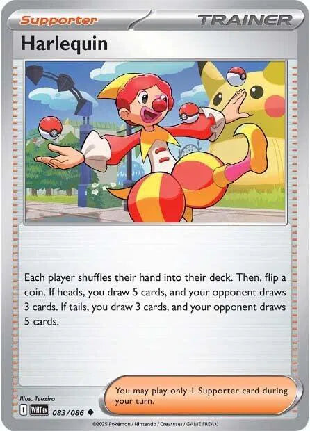 Harlequin White Flare Uncommon 083/086 Reverse Holofoil