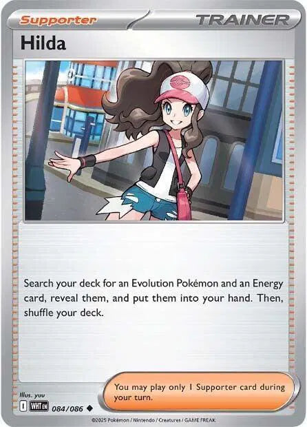 Hilda White Flare Uncommon 084/086 Reverse Holofoil