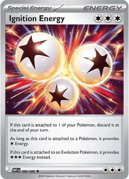 Ignition Energy Uncommon • 086/086 White Flare Reverse Holofoil