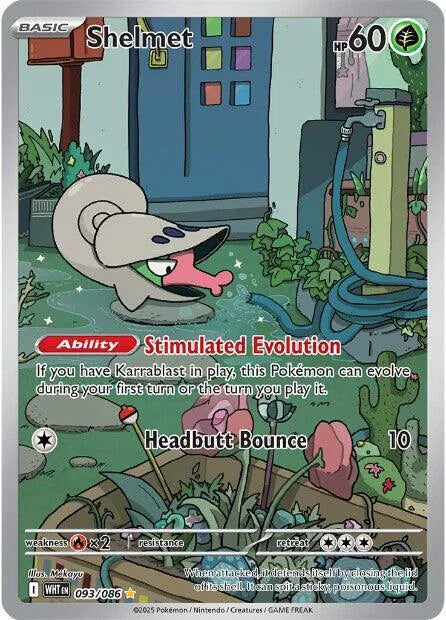 Shelmet White Flare Illustration Rare 093/086