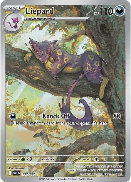 Liepard White Flare Illustration Rare 137/086