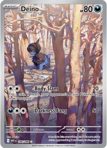 Deino White Flare Illustration Rare 146/086