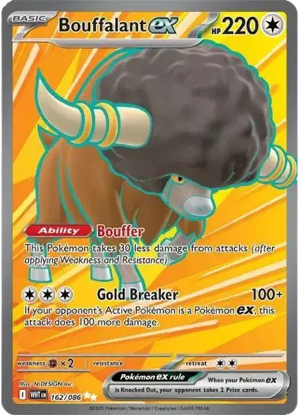 Bouffalant ex Ultra Rare • 162/086 White Flare