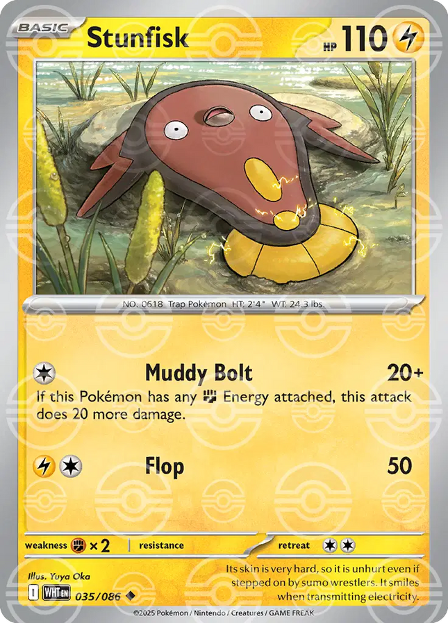 Stunfisk (Poke Ball Pattern) Uncommon • 035/086 White Flare