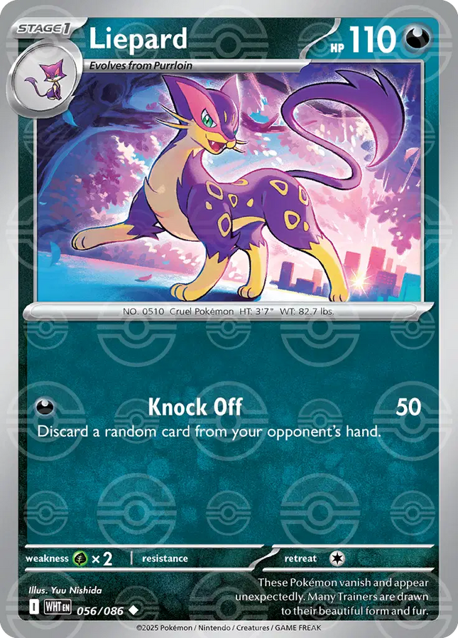 Liepard (Poke Ball Pattern) Uncommon • 056/086 White Flare