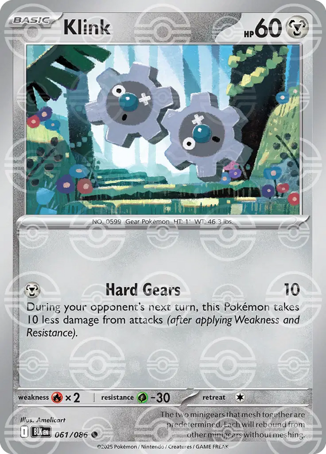 Klink (Poke Ball Pattern) Common • 061/086 Black Bolt