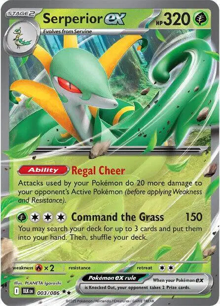 Serperior ex Double Rare • 003/086 Black Bolt