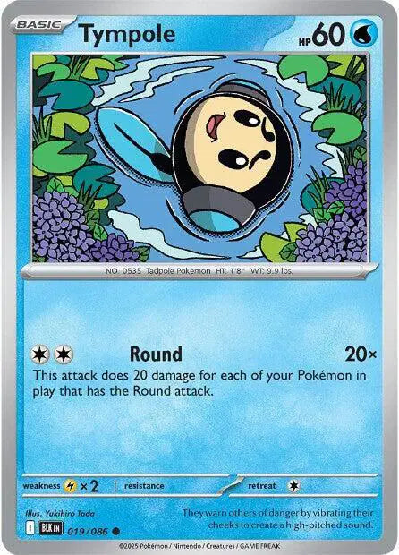 Tympole Common • 019/086 Black Bolt