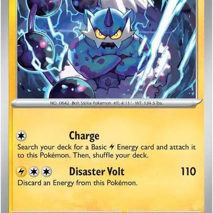 Thundurus Rare • 033/086 Black Bolt Reverse Holofoil