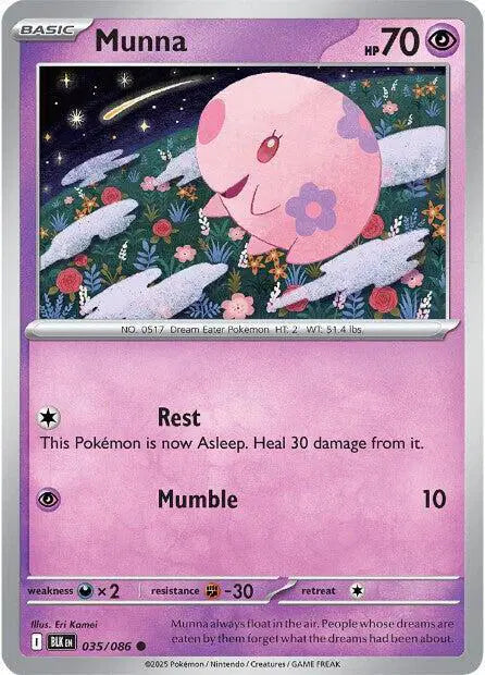 Munna Common • 035/086 Black Bolt Reverse Holofoil