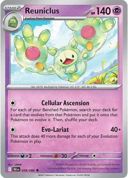 Reuniclus Black Bolt Uncommon 039/086