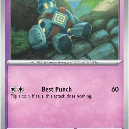 Golett Common • 042/086 Black Bolt Reverse Holofoil