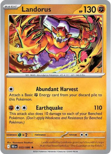 Landorus Rare • 053/086 Black Bolt Holofoil