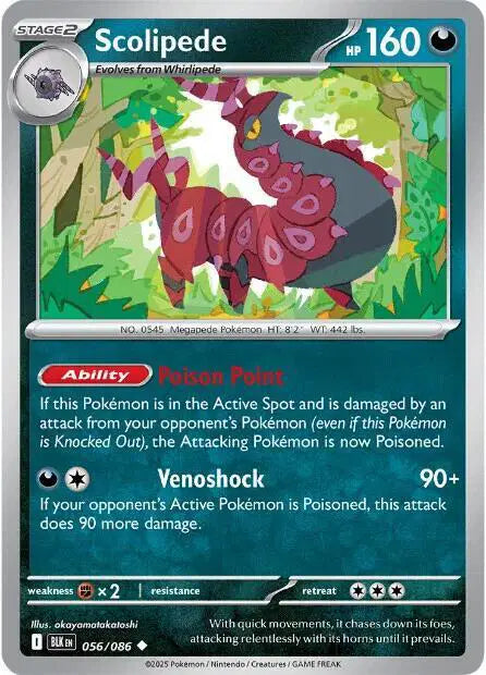 Scolipede Uncommon • 056/086 Black Bolt